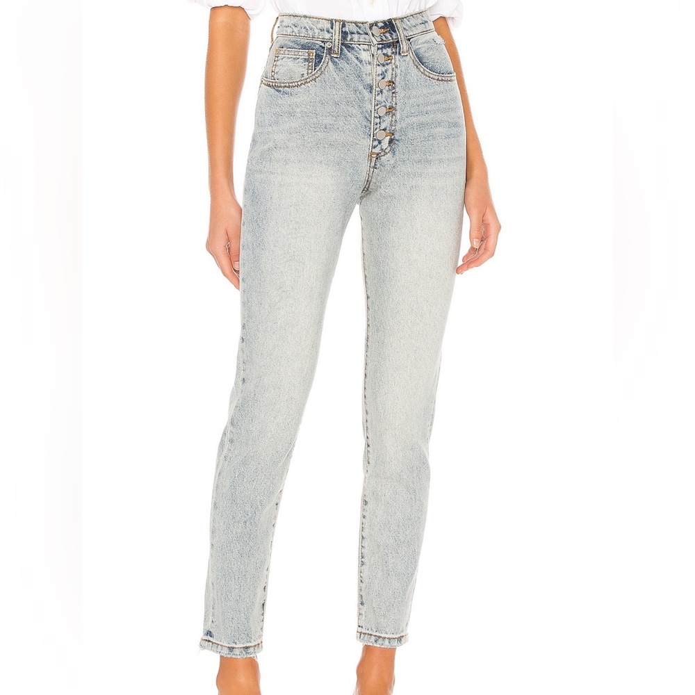 WeWoreWhat by Joe’s - The Danielle High Rise Straight Jeans in Light Vintage 28